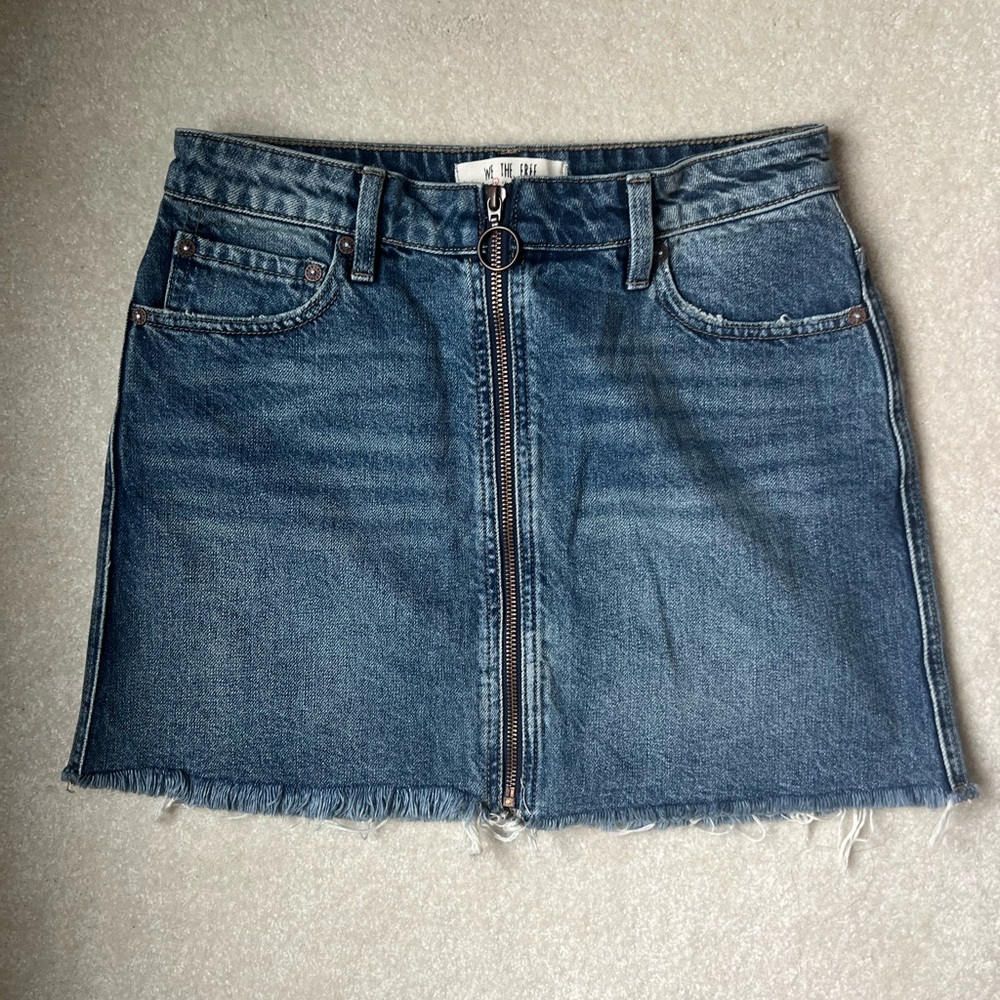We the Free - Free People Jean Skirt